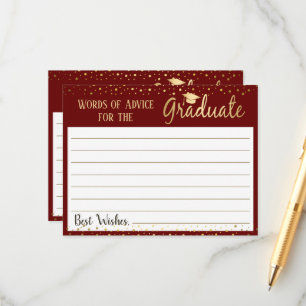 Afstuderen Elegant Words of Advice Advieskaart