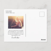 Afstuderen elegantie Dank je Briefkaart (Achterkant)