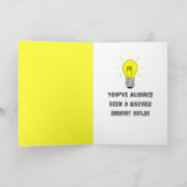 Afstuderen-Elektricien-Je bent een Bright Bulb! Kaart (Binnen)