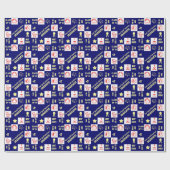 Afstuderen Elk jaar 4 Afbeeldingen en Sjabloon tek Cadeaupapier (Vlak)