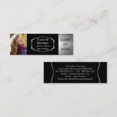 Afstuderen Emblem Class Foto's Intro Card Contactkaartje (Voorkant / Achterkant)