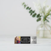 Afstuderen Emblem Class Foto's Intro Card Contactkaartje (Staand voorkant)