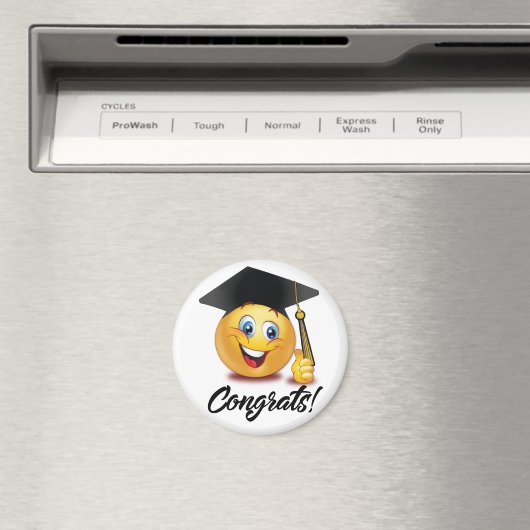Afstuderen Emoji Magnet (Insitu (Vaatwasser))