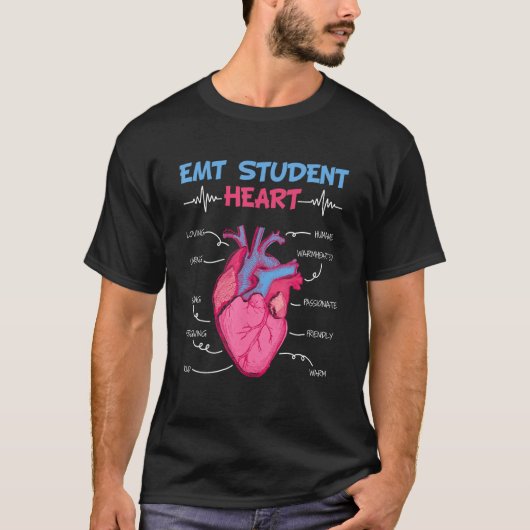Afstuderen EMT Student Emergency Medicals T-shirt (Voorkant)