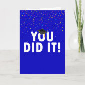 Afstuderen en Pet in Confetti Kaart (Voorkant)