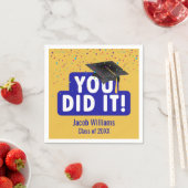 Afstuderen en Pet in Confetti Servet (Insitu)