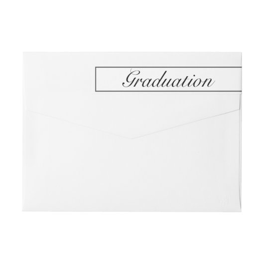 Afstuderen Envelope Modern Minimalist (Achterkant)