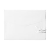 Afstuderen Envelope Modern Minimalist Adreslabel Wikkel (Achterkant)