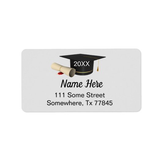 Afstuderen Envelope Return Address Labels 2022 (Voorkant)