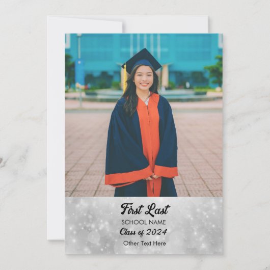 Afstuderen Era Graduation Party Kaart (Achterkant)