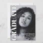 Afstuderen esthetische foto kaart (Voorkant)