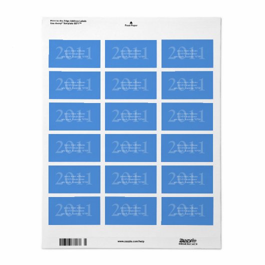Afstuderen Etiket (Full Sheet)
