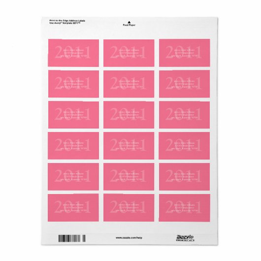 Afstuderen Etiket (Full Sheet)