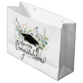 Afstuderen Eucalyptus Gefeliciteerd Groot Cadeauzakje (Voorkant Gekanteld)