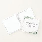 Afstuderen Eucalyptus Gold Foil Budget Guest Book Notitieboek (Binnen)