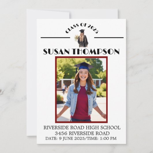 Afstuderen (Evergreen/Vrouw) Kaart (Voorkant)