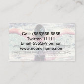 Afstuderen Exchange Label-Steekproef Contactkaartje (Achterkant)