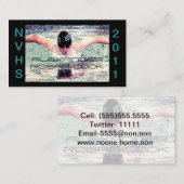 Afstuderen Exchange Label-Steekproef Contactkaartje (Voorkant / Achterkant)