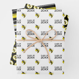 Afstuderen Fairview High Yellow Jackets Klasse van Inpakpapier Vel