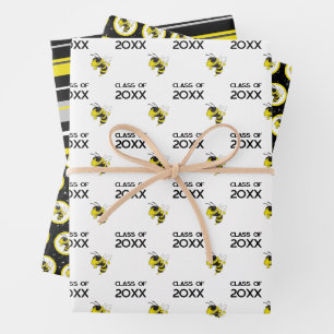 Afstuderen Fairview High Yellow Jackets Klasse van Inpakpapier Vel