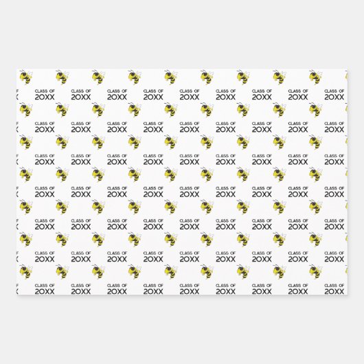 Afstuderen Fairview High Yellow Jackets Klasse van Inpakpapier Vel (Voorkant)