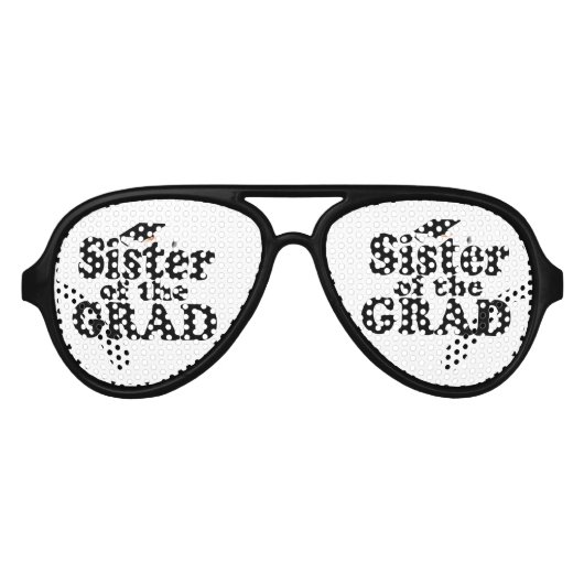 Afstuderen Familie - Zus van het Afstudeerder Aviator Zonnebril (Voorkant)