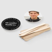 Afstuderen Fan Uw School Class Man Foto Zwart Handwaaier (Niet-gemonteerd)