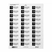 Afstuderen Fancy klasse Jaar Script Aangepaste kle Etiket (Full Sheet)