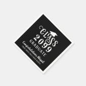 Afstuderen Fancy klasse Jaar Script Naam Servet (Hoek)