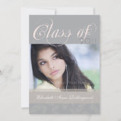 Afstuderen fancy tekst: Zilver Kaart (Voorkant)