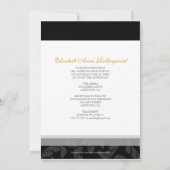 Afstuderen fancy tekst: Zwart en goud Kaart (Achterkant)