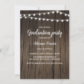 Afstuderen faux gold foil | String Lights Foto Kaart (Achterkant)