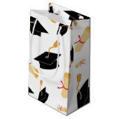 Afstuderen Favor Gift Bag Klein Cadeauzakje (Achterkant Gekanteld)