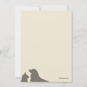 Afstuderen Favoriete gezelschapsdieren Kaart (Achterkant)