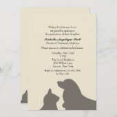 Afstuderen Favoriete gezelschapsdieren Kaart (Voorkant / Achterkant)