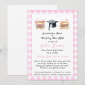 Afstuderen Feest & Wordplay Fun BBQ Party Kaart (Voorkant / Achterkant)