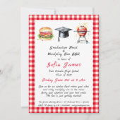 Afstuderen Feest & Wordplay Fun BBQ Party Kaart (Voorkant)