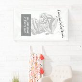 Afstuderen feestelijk gepersonaliseerd spandoek (Insitu)