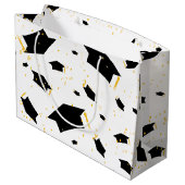 Afstuderen feestvieren - Grote cadeautas (Achterkant Gekanteld)