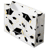 Afstuderen feestvieren - Grote cadeautas (Voorkant Gekanteld)