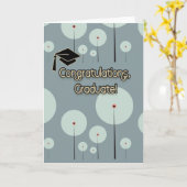 Afstuderen felicitaties kaart (Gele Bloem)