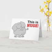 Afstuderen felicitaties olifantenkaart kaart (Gele Bloem)