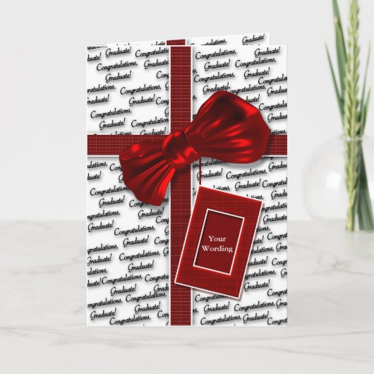 Afstuderen felicitaties voor mannen en vrouwen kaart (Voorkant)