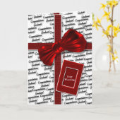 Afstuderen felicitaties voor mannen en vrouwen kaart (Gele Bloem)