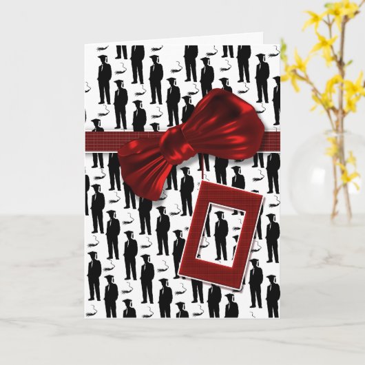 Afstuderen felicitaties voor mannen kaart (Gele Bloem)