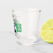 Afstuderen feliciteert AFSTUDEERDER Jaar Groen Shot Glas (Rechts)