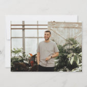 Afstuderen feliciteert eenvoudige moderne foto kaart (Achterkant)