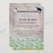 Afstuderen feliciteert het Wenskaart van de Manusc Kaart (Voorkant / Achterkant)