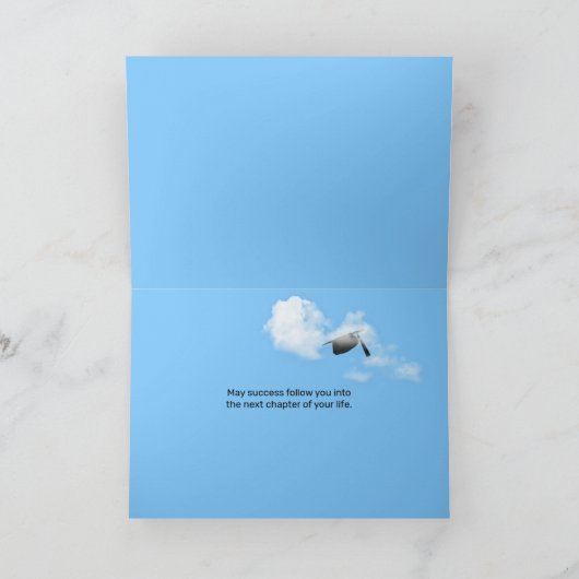 Afstuderen feliciteert petten in de lucht kaart (Binnen)