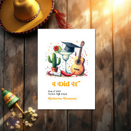 Afstuderen Fiesta Foto Aankondiging